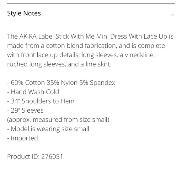 Akira stick with me mini dress, white mini shirt dress with lace up waist design - Picture 10 of 10